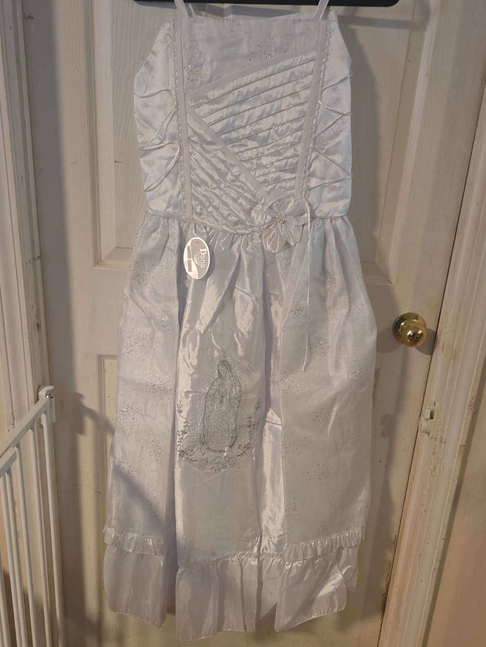 Dana Girls White Satin Communion / Special Occasion Dress